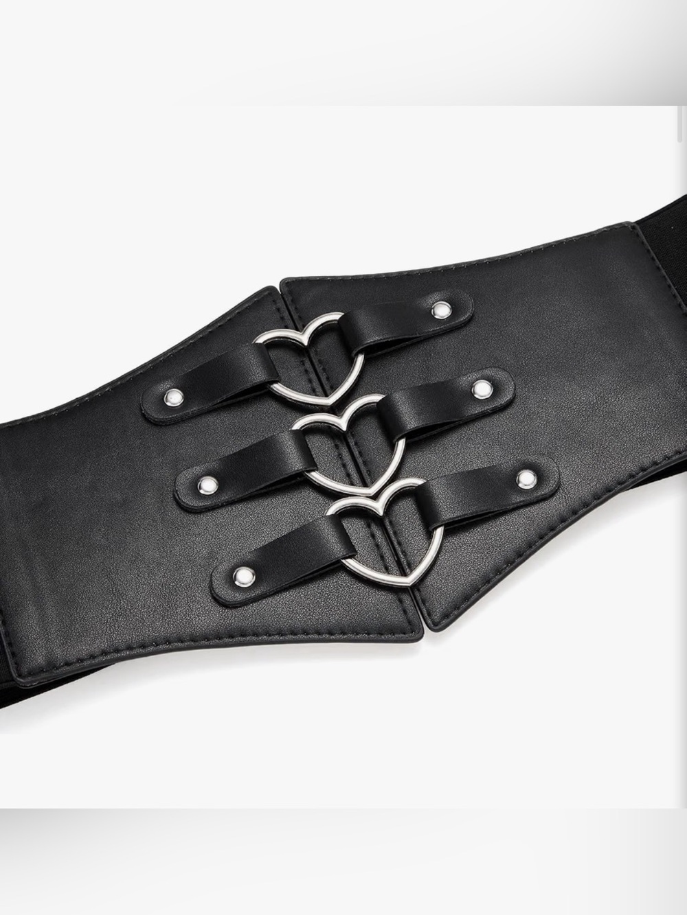 ❤️ XL Womens Heart-Link Wide Waist Belt Festival Renaissance Pirate Costume